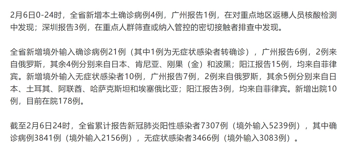 广东新增病例动态分析与全国最新疫情概况