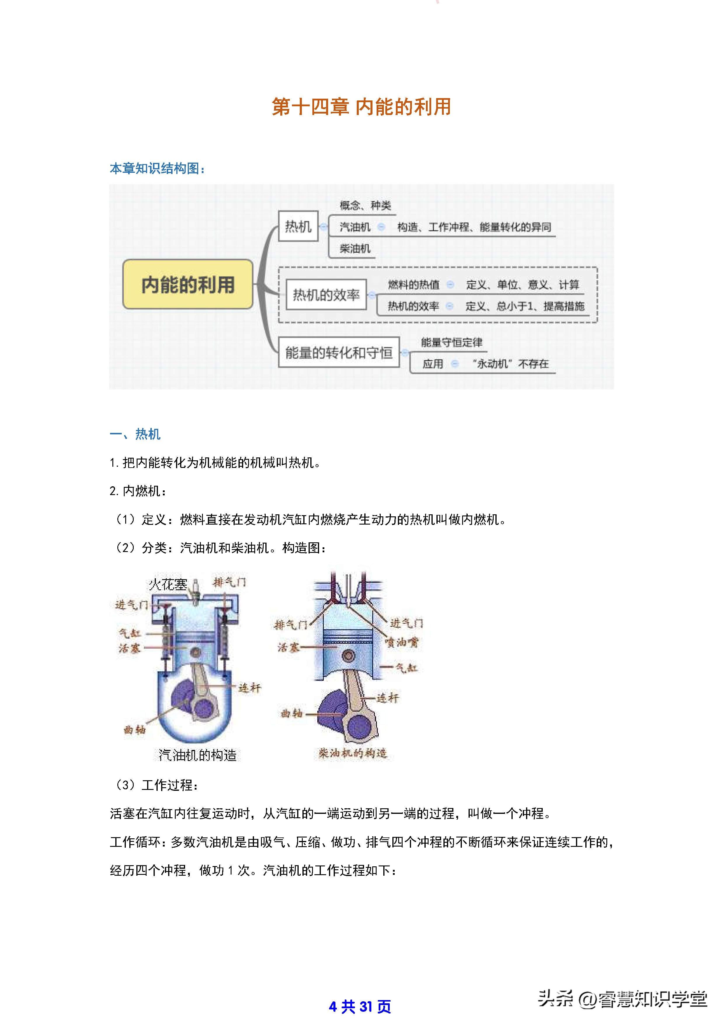 九年级物理知识点最新概览总结